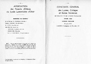 LYCEE LAMORICIERE DISTRIBUTIONS PRIX  29 JUIN 1955   (10)